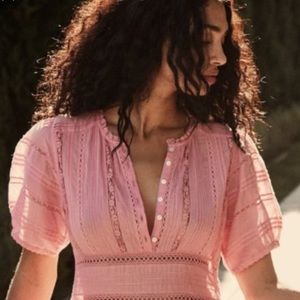 DOEN Violet dress in Carnation